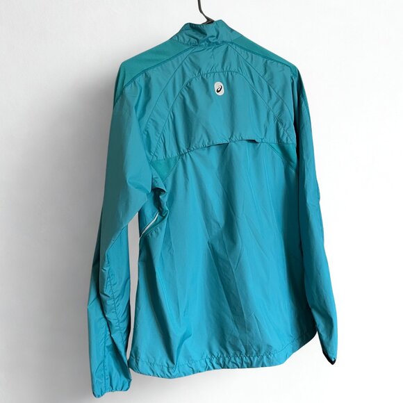 ASICS Women's Running / Windbreaker Full Zip Jacket Teal Blue : Size: Large - Picture 2 of 9